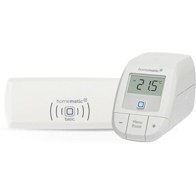 Termostat grzejnikowy Homematic IP - basic - Biały - Kontrola pomieszczenia Termostat grzejnikowy Homematic IP - basic - Biały - Kontrola pomieszczenia