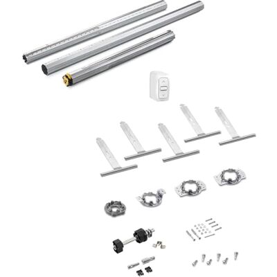 Somfy 1245873 MS 2600 Przewodowy zestaw napędowy do rolet z tradycyjnym bagażnikiem, renowacją, tunelem lub blokiem zatoki 20 Nm, aluminium Somfy 1245873 MS 2600 Przewodowy zestaw napędowy do rolet z tradycyjnym bagażnikiem, renowacją, tunelem lub blokiem zatoki 20 Nm, aluminium