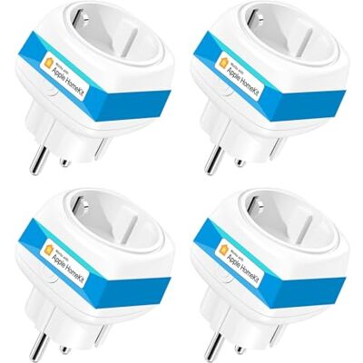 meross MSS110 Gniazdko Wi-Fi Mini współpracuje z Apple HomeKit, 4PCS Najmniejsze Smart Plug kompatybilne z Alexa, Google Assistant i Samsung SmartThings, nie wymaga koncentratora, 2,4 GHz, 10 A, Biały meross MSS110 Gniazdko Wi-Fi Mini współpracuje z Apple HomeKit, 4PCS Najmniejsze Smart Plug kompatybilne z Alexa, Google Assistant i Samsung SmartThings, nie wymaga koncentratora, 2,4 GHz, 10 A, Biały