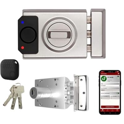Lince SMARt7930 inteligentny zamek do drzwi – połączony alarm zasuwowy 100 dB, sterowanie aplikacją, pilot zdalnego sterowania i wysokie bezpieczeństwo – akumulator USB-C – złoty Lince SMARt7930 inteligentny zamek do drzwi – połączony alarm zasuwowy 100 dB, sterowanie aplikacją, pilot zdalnego sterowania i wysokie bezpieczeństwo – akumulator USB-C – złoty
