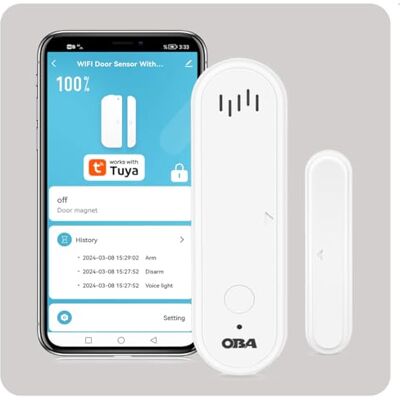 OBA -DRW22 Tuya Smart: pełny alarm WiFi, czujniki drzwi/okien, syrenka, aplikacja Alexa Google Home OBA -DRW22 Tuya Smart: pełny alarm WiFi, czujniki drzwi/okien, syrenka, aplikacja Alexa Google Home