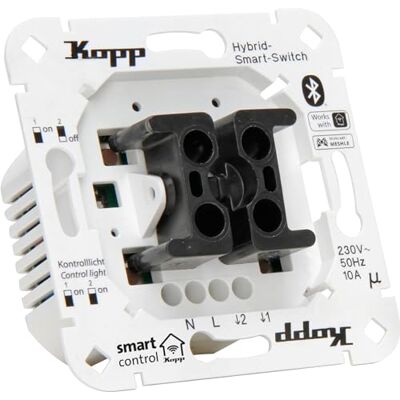 Kopp Smart-Control Hybrid Switch do sterowania roletami, żaluzjami i markizami z uchwytem kołyskowym do i różnych producentów przełączników, Amazon Alexa, Apple Home Kit, Google Home, 833304018 Kopp Smart-Control Hybrid Switch do sterowania roletami, żaluzjami i markizami z uchwytem kołyskowym do i różnych producentów przełączników, Amazon Alexa, Apple Home Kit, Google Home, 833304018