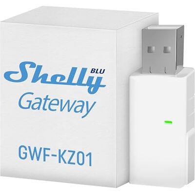 Shelly BLU Gateway -Bramka Bluetooth Wi-Fi w formie dongla USB-A,Automatyka domowa,Kompatybilna z Alexa i Google Home,Aplikacja iOS Android,Nie wymaga HUB-a,Bezprzewodowa Shelly BLU Gateway -Bramka Bluetooth Wi-Fi w formie dongla USB-A,Automatyka domowa,Kompatybilna z Alexa i Google Home,Aplikacja iOS Android,Nie wymaga HUB-a,Bezprzewodowa