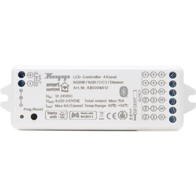 Kopp Smart-Control LED Strip sterowanie, RGBW, technologia Smart Home Bluetooth-Mesh, Amazon Alexa, Apple Home Kit, Google Home, 835005012 Kopp Smart-Control LED Strip sterowanie, RGBW, technologia Smart Home Bluetooth-Mesh, Amazon Alexa, Apple Home Kit, Google Home, 835005012
