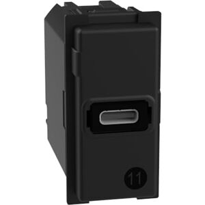 Bticino K4192C ładowarka USB z wejściem typu C, aby zainstalować w płytce do życia teraz, do szybkiego ładowania urządzeń elektronicznych do 20 W, 1 moduł Bticino K4192C ładowarka USB z wejściem typu C, aby zainstalować w płytce do życia teraz, do szybkiego ładowania urządzeń elektronicznych do 20 W, 1 moduł