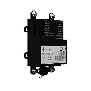 DOORLINE TM4 firmy Telegärtner Elektronik, sprytna obróbka tylna, sprawia, że TK-Anlage FRITZ!Box/router do domofonu drzwiowego DOORLINE TM4 firmy Telegärtner Elektronik, sprytna obróbka tylna, sprawia, że TK-Anlage FRITZ!Box/router do domofonu drzwiowego