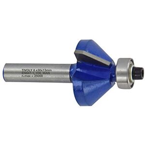 Tivoly XT60642067806 Frez - Zaokrąglanie krawędzi, Prowadnica, 32mm, Niebieski Tivoly XT60642067806 Frez - Zaokrąglanie krawędzi, Prowadnica, 32mm, Niebieski