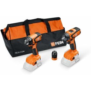 Fein Zestaw zalet bezprzewodowych. Wkrętarko-wkrętarka udarowa ASCD 18-200 W4 & wiertarko-wkrętarka ASCM 18 QSW. Kompatybilna z akumulatorami Bosch Professional 18 V od 2008 roku i AMPShare. Torba Fein Zestaw zalet bezprzewodowych. Wkrętarko-wkrętarka udarowa ASCD 18-200 W4 & wiertarko-wkrętarka ASCM 18 QSW. Kompatybilna z akumulatorami Bosch Professional 18 V od 2008 roku i AMPShare. Torba