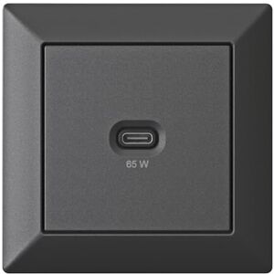 Ehmann Podtynkowa stacja ładująca USB, ładowarka USB-C 65 W, matowa czerń Ehmann Podtynkowa stacja ładująca USB, ładowarka USB-C 65 W, matowa czerń