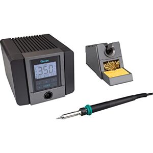 Quick TS2200 sterowana cyfrowo ESD 90 W, lutownica z wysokiej jakości elementem grzejnym i akcesoriami, stacja lutownicza SMD do przemysłu, laboratorium, szkoły i hobby Quick TS2200 sterowana cyfrowo ESD 90 W, lutownica z wysokiej jakości elementem grzejnym i akcesoriami, stacja lutownicza SMD do przemysłu, laboratorium, szkoły i hobby