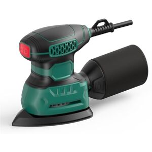 SORAKO Szlifierka Delta 220 W 14000 OPM 230 V szlifierka do drewna z kolektorem kurzu i 16 arkuszami papieru ściernego (klasa 80/120/180/240) szlifierka do szczegółów Palm Sande SORAKO Szlifierka Delta 220 W 14000 OPM 230 V szlifierka do drewna z kolektorem kurzu i 16 arkuszami papieru ściernego (klasa 80/120/180/240) szlifierka do szczegółów Palm Sande