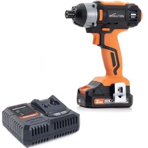 Evolution Power Tools R180IDR-Li Bezprzewodowa wkrętarka udarowa z akumulatorem litowo-jonowym 18 V EXT, Z akumulatorem w zestawie Evolution Power Tools R180IDR-Li Bezprzewodowa wkrętarka udarowa z akumulatorem litowo-jonowym 18 V EXT, Z akumulatorem w zestawie
