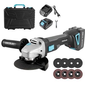 Cecotec RadialPower 2120 Freemove akumulatorowa szlifierka kątowa. Akumulator 21 V, silnik bezszczotkowy, kompatybilny z tarczami 125 mm, prędkość do 12 000 obr./min, łącznie z 8 tarczami i walizką Cecotec RadialPower 2120 Freemove akumulatorowa szlifierka kątowa. Akumulator 21 V, silnik bezszczotkowy, kompatybilny z tarczami 125 mm, prędkość do 12 000 obr./min, łącznie z 8 tarczami i walizką