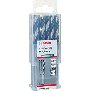 Bosch Professional 10 szt. HSS wiertło spiralne PointTeQ (do metalu, 7,1 x 69 x 109 mm, akcesoria wiertarko-wkrętarki) Bosch Professional 10 szt. HSS wiertło spiralne PointTeQ (do metalu, 7,1 x 69 x 109 mm, akcesoria wiertarko-wkrętarki)