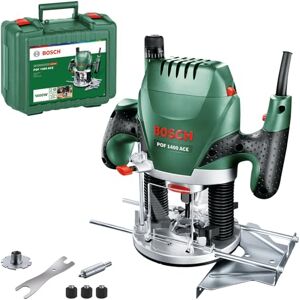 Bosch Home and Garden POF 1400 AE Frezarka Górnowrzecionowa, 1400 W, Zielony/Czarny Bosch Home and Garden POF 1400 AE Frezarka Górnowrzecionowa, 1400 W, Zielony/Czarny