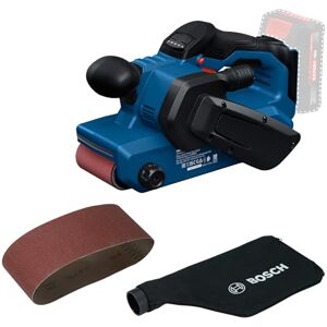 Bosch PRO 18V System Akumulatorowa szlifierka taśmowa GBS18V-75 (taśma o ziarnistości 80, worek na pył) Bosch PRO 18V System Akumulatorowa szlifierka taśmowa GBS18V-75 (taśma o ziarnistości 80, worek na pył)