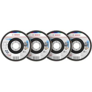 Bosch 15x Zestaw tarcz listkowych X451 (do Stal, Aluminiowy, Ø 115 mm, Ziarnistość 40, 60, 80, 120, Professional Akcesoria Duża szlifierka kątowa) Bosch 15x Zestaw tarcz listkowych X451 (do Stal, Aluminiowy, Ø 115 mm, Ziarnistość 40, 60, 80, 120, Professional Akcesoria Duża szlifierka kątowa)