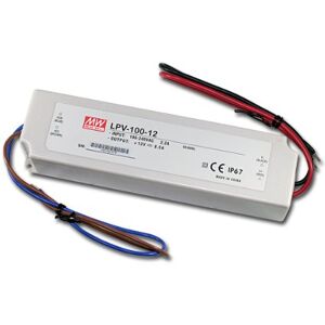 Meanwell LED transformator 12 V 8,5 A/100 W IP67 Meanwell LED transformator 12 V 8,5 A/100 W IP67