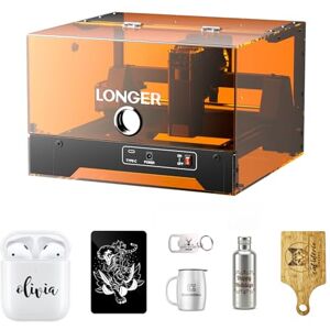 Longer Ray5 miniS 5,5 W grawer laserowy z obudową, klasa 1. Obszar roboczy 130 x 125 mm, grawerowanie offline. Idealny do drewna, akrylu, skóry itp Longer Ray5 miniS 5,5 W grawer laserowy z obudową, klasa 1. Obszar roboczy 130 x 125 mm, grawerowanie offline. Idealny do drewna, akrylu, skóry itp