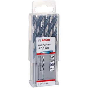Bosch Professional 10 szt. HSS wiertło spiralne PointTeQ (do metalu, 6,9 x 69 x 109 mm, akcesoria wiertarko-wkrętarki) Bosch Professional 10 szt. HSS wiertło spiralne PointTeQ (do metalu, 6,9 x 69 x 109 mm, akcesoria wiertarko-wkrętarki)