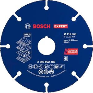 Bosch 1x Tarcza tnąca EXPERT Carbide Multi Wheel (do Drewno z gwoździami, Ø 115 mm, Professional Akcesoria Mała szlifierka kątowa) Bosch 1x Tarcza tnąca EXPERT Carbide Multi Wheel (do Drewno z gwoździami, Ø 115 mm, Professional Akcesoria Mała szlifierka kątowa)