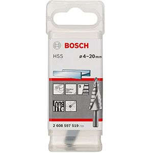 Bosch Profesional Wiertła stopniowe ze stali HSS 4-20 mm, 8,0 mm, 70,5 mm Bosch Profesional Wiertła stopniowe ze stali HSS 4-20 mm, 8,0 mm, 70,5 mm