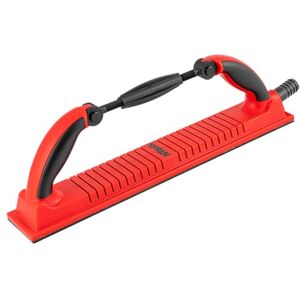 NTools HR R400 elastyczna szlifierka ręczna z odsysaniem i zapięciem na rzepy, 70 x 400 mm, blok szlifierski z odsysaniem, bezpyłowe szlifowanie: system otworów ssących i regulowane przyłącze węża NTools HR R400 elastyczna szlifierka ręczna z odsysaniem i zapięciem na rzepy, 70 x 400 mm, blok szlifierski z odsysaniem, bezpyłowe szlifowanie: system otworów ssących i regulowane przyłącze węża