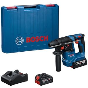 Bosch 18V System Akumulatorowy młot udarowo-obrotowy GBH 18V-18 (uchwyt SDS plus, zestaw: 2 akumulatory 18 V / 4,0 Ah, ładowarka GAL 18V-20) Bosch 18V System Akumulatorowy młot udarowo-obrotowy GBH 18V-18 (uchwyt SDS plus, zestaw: 2 akumulatory 18 V / 4,0 Ah, ładowarka GAL 18V-20)