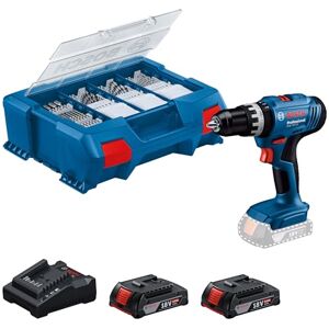 Bosch 18V System Akumulatorowa wiertarko-wkrętarka udarowa GSB 18V-25(maks. Ø wkrętów 10 mm, 2 akum. GBA 2,0Ah, ładow. GAL 18V-20, 63-cz. zestaw osprzętu, walizka L-Case Pick & Click) Bosch 18V System Akumulatorowa wiertarko-wkrętarka udarowa GSB 18V-25(maks. Ø wkrętów 10 mm, 2 akum. GBA 2,0Ah, ładow. GAL 18V-20, 63-cz. zestaw osprzętu, walizka L-Case Pick & Click)