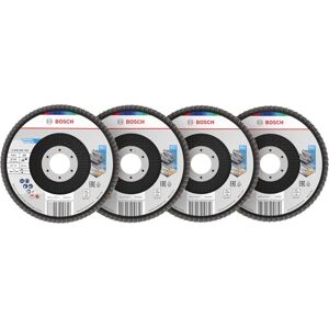 Bosch 60x Zestaw tarcz listkowych X451 (do Stal, Aluminiowy, Ø 125 mm, Ziarnistość 40, 60, 80, 120, Professional Akcesoria Duża szlifierka kątowa) Bosch 60x Zestaw tarcz listkowych X451 (do Stal, Aluminiowy, Ø 125 mm, Ziarnistość 40, 60, 80, 120, Professional Akcesoria Duża szlifierka kątowa)