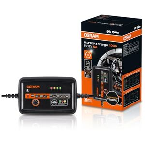 OSRAM BATTERYcharge 1005, ładowarka akumulatorów 6 V/12 V, inteligentna ładowarka 5 A, do akumulatorów AGM, EFB, kwasowo-ołowiowych i litowych, z trybem podtrzymującym OSRAM BATTERYcharge 1005, ładowarka akumulatorów 6 V/12 V, inteligentna ładowarka 5 A, do akumulatorów AGM, EFB, kwasowo-ołowiowych i litowych, z trybem podtrzymującym