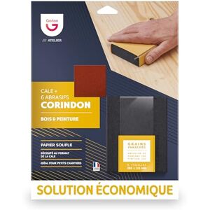 Gerlon - Corindon mixed grains - 3 sheets - 1 wedge - Papier ścierny Gerlon - Corindon mixed grains - 3 sheets - 1 wedge - Papier ścierny