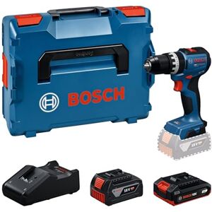 Bosch PRO 18V System Akumulatorowa wiertarko-wkrętarka udarowa GSB18V-52 (akumulatory: GBA 18V 2.0Ah, GBA 18V 4.0Ah, ładowarka GAL 18V-40, walizka L-BOXX) Bosch PRO 18V System Akumulatorowa wiertarko-wkrętarka udarowa GSB18V-52 (akumulatory: GBA 18V 2.0Ah, GBA 18V 4.0Ah, ładowarka GAL 18V-40, walizka L-BOXX)