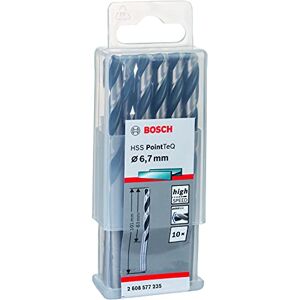 Bosch Professional 10 szt. HSS wiertło spiralne PointTeQ (do metalu, 6,7 x 63 x 101 mm, akcesoria wiertarko-wkrętarki) Bosch Professional 10 szt. HSS wiertło spiralne PointTeQ (do metalu, 6,7 x 63 x 101 mm, akcesoria wiertarko-wkrętarki)