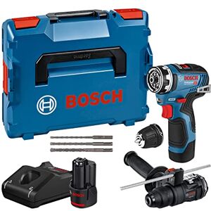 Bosch GSR 12 V-35 FC Wiertarka Akumulatorowa 12V z 2 Akumulatorami 3,0 Ah, Ładowarka GAL 12 V-40, 2 Nasadki FlexiClick, zestaw akcesoriów, w L-BOXX – Ekskluzywna Bosch GSR 12 V-35 FC Wiertarka Akumulatorowa 12V z 2 Akumulatorami 3,0 Ah, Ładowarka GAL 12 V-40, 2 Nasadki FlexiClick, zestaw akcesoriów, w L-BOXX – Ekskluzywna