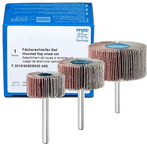 PFERD Zestaw szlifierek F 3 szt./korund Ø 30 x 15 mm Ø40 x 20 mm Ø60 x 30 mm Ø 6 mm A80 / 44498032 Do szlifowania drobnego i wykańczania za pomocą szlifierki prostej lub napędu wału giętego PFERD Zestaw szlifierek F 3 szt./korund Ø 30 x 15 mm Ø40 x 20 mm Ø60 x 30 mm Ø 6 mm A80 / 44498032 Do szlifowania drobnego i wykańczania za pomocą szlifierki prostej lub napędu wału giętego