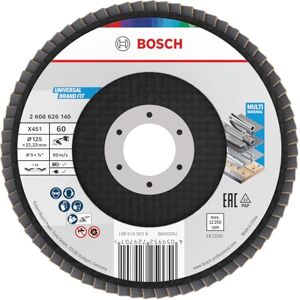 Bosch 15x Tarcza listkowa X451, G40, G60 (do Stal, Aluminiowy, Ø 125 mm, Ziarnistość 60, Professional Akcesoria Mała szlifierka kątowa) Bosch 15x Tarcza listkowa X451, G40, G60 (do Stal, Aluminiowy, Ø 125 mm, Ziarnistość 60, Professional Akcesoria Mała szlifierka kątowa)