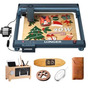 Longer Laser B1 40 W grawerunek laserowy z automatycznym wspomaganiem powietrza, do drewna, metalu, papieru, akrylu, szkła, skóry, obszaru roboczego 450 x 440 mm Longer Laser B1 40 W grawerunek laserowy z automatycznym wspomaganiem powietrza, do drewna, metalu, papieru, akrylu, szkła, skóry, obszaru roboczego 450 x 440 mm