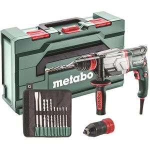 Metabo Multihammer Uhe 2660-2 Quick Set Ekstremalnie Wytrzymały do Intensywnego Użytkowania w Zestawie Zestaw Wierteł Sds-Plus (10-Częściowy) i Walizką 600697510 Metabo Multihammer Uhe 2660-2 Quick Set Ekstremalnie Wytrzymały do Intensywnego Użytkowania w Zestawie Zestaw Wierteł Sds-Plus (10-Częściowy) i Walizką 600697510