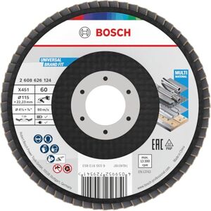 Bosch 15x Tarcza listkowa X451, G40, G60 (do Stal, Aluminiowy, Ø 115 mm, Ziarnistość 60, Professional Akcesoria Mała szlifierka kątowa) Bosch 15x Tarcza listkowa X451, G40, G60 (do Stal, Aluminiowy, Ø 115 mm, Ziarnistość 60, Professional Akcesoria Mała szlifierka kątowa)