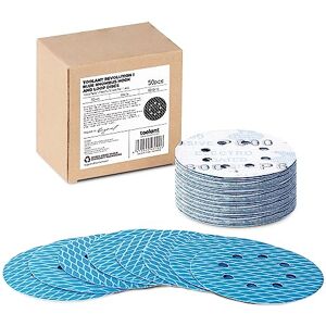 toolant Tarcza szlifierska w kształcie diamentu, 13 cm, ziarnistość 600, rewolucyjny patent, 8-otworowe tarcze szlifierskie na rzep do szlifierek tarczowych i szlifierek mimośrodowych, 50 sztuk toolant Tarcza szlifierska w kształcie diamentu, 13 cm, ziarnistość 600, rewolucyjny patent, 8-otworowe tarcze szlifierskie na rzep do szlifierek tarczowych i szlifierek mimośrodowych, 50 sztuk