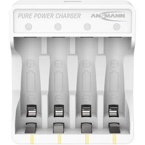 Ansmann Ładowarka litowa Pure Power moduł ładowania, specjalnie zaprojektowany do akumulatorów litowo-jonowych Pure Power 1,5 V, w zestawie kabel do ładowania USB-C i wskaźnik LED Ansmann Ładowarka litowa Pure Power moduł ładowania, specjalnie zaprojektowany do akumulatorów litowo-jonowych Pure Power 1,5 V, w zestawie kabel do ładowania USB-C i wskaźnik LED