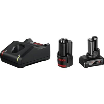 Bosch system 12V: zestaw startowy akumulator GBA 2.0 Ah + akumulator GBA 4.0 Ah + ładowarka GAL 12V-40) Bosch system 12V: zestaw startowy akumulator GBA 2.0 Ah + akumulator GBA 4.0 Ah + ładowarka GAL 12V-40)