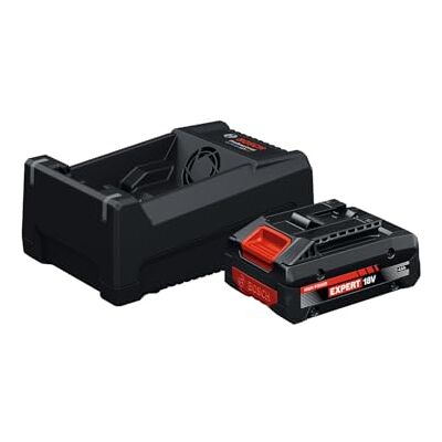 Bosch EXPERT 18V System Wysokoprądowy zestaw startowy: Akumulator EXBA18V-40 z szybką ładowarką GAL 12V/18-80 (maks. moc 2 000 W) Bosch EXPERT 18V System Wysokoprądowy zestaw startowy: Akumulator EXBA18V-40 z szybką ładowarką GAL 12V/18-80 (maks. moc 2 000 W)