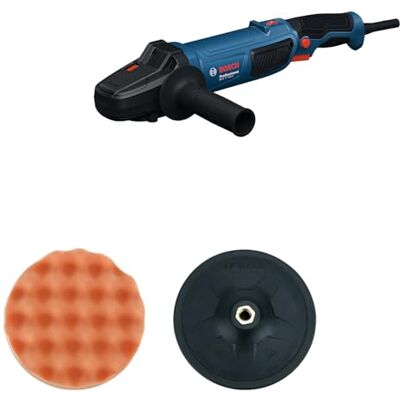 Bosch Polerka obrotowa GPO 11-180 S (1 talerz oporowy 180 mm, 1 gąbka polerska 180 mm, 1 rękojeść dodatkowa) Bosch Polerka obrotowa GPO 11-180 S (1 talerz oporowy 180 mm, 1 gąbka polerska 180 mm, 1 rękojeść dodatkowa)