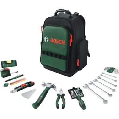Bosch 60-częściowy zestaw narzędzi z plecakiem Akcesoria Narzędzi Ręcznych Bosch 60-częściowy zestaw narzędzi z plecakiem Akcesoria Narzędzi Ręcznych