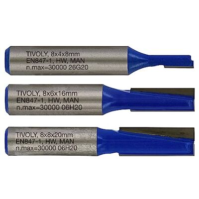Tivoly XT60642067320 trzpienie do frezarki górnowrzecionowej, proste, 2 ostrza, szlif diamentowy, Ø 4 – 6 – 8 mm, niebieskie Tivoly XT60642067320 trzpienie do frezarki górnowrzecionowej, proste, 2 ostrza, szlif diamentowy, Ø 4 – 6 – 8 mm, niebieskie