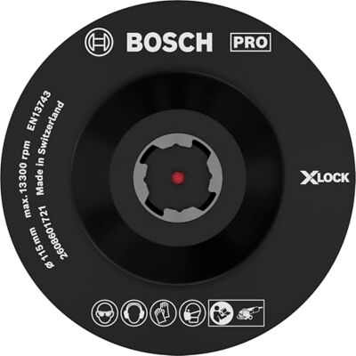 Bosch 1x PRO Backing Pad do małych szlifierek kątowych, X-Lock, mocowanie na rzepy (Ø 115 mm, Professional Akcesoria Mała szlifierka kątowa) Bosch 1x PRO Backing Pad do małych szlifierek kątowych, X-Lock, mocowanie na rzepy (Ø 115 mm, Professional Akcesoria Mała szlifierka kątowa)