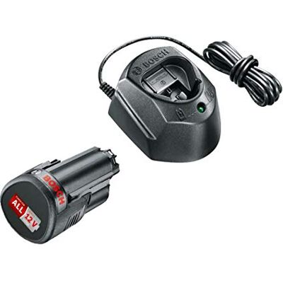 Bosch Home and Garden 1600A01L3D Akumulator z Ładowarką, 12 V, Czarny, 10.5 x 22 x 6 cm Bosch Home and Garden 1600A01L3D Akumulator z Ładowarką, 12 V, Czarny, 10.5 x 22 x 6 cm