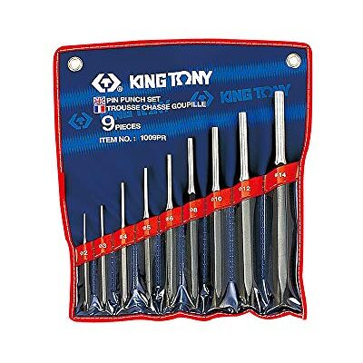 king tony 1009PR Zestaw Wybijaków, Szary/Niebieski, Ø 2 x 30, Ø 3 x 40, Ø 4 x 50, Ø 5 x 50, Ø 6 x 50, Ø 8 x 50, Ø10 x 65, Ø12 x 70, Ø14 x 75 king tony 1009PR Zestaw Wybijaków, Szary/Niebieski, Ø 2 x 30, Ø 3 x 40, Ø 4 x 50, Ø 5 x 50, Ø 6 x 50, Ø 8 x 50, Ø10 x 65, Ø12 x 70, Ø14 x 75